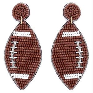 NEW Bead Football Earrings